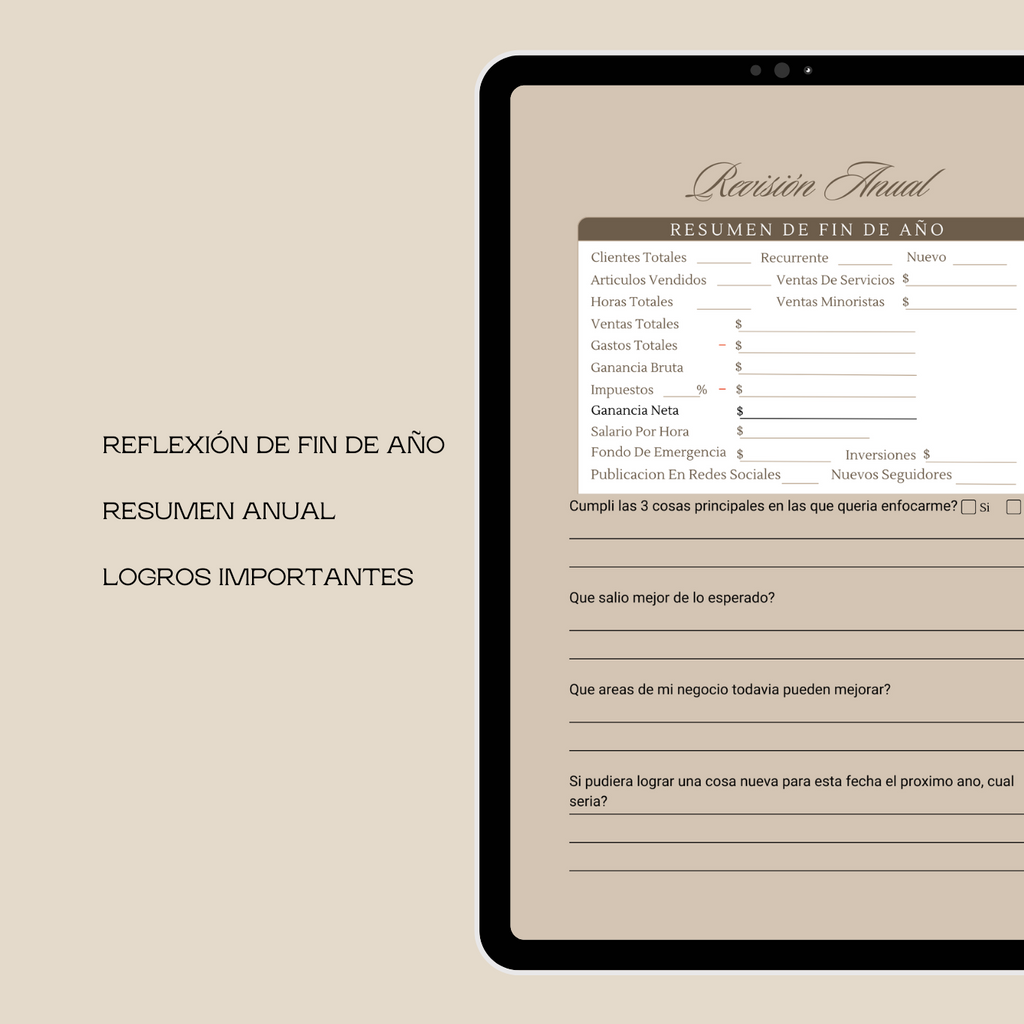 2026 Spanish Ledger - PDF Edition