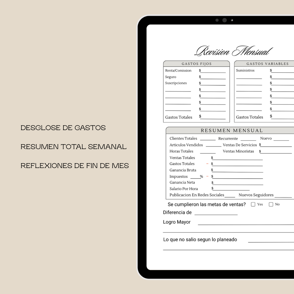 2026 Spanish Ledger - PDF Edition