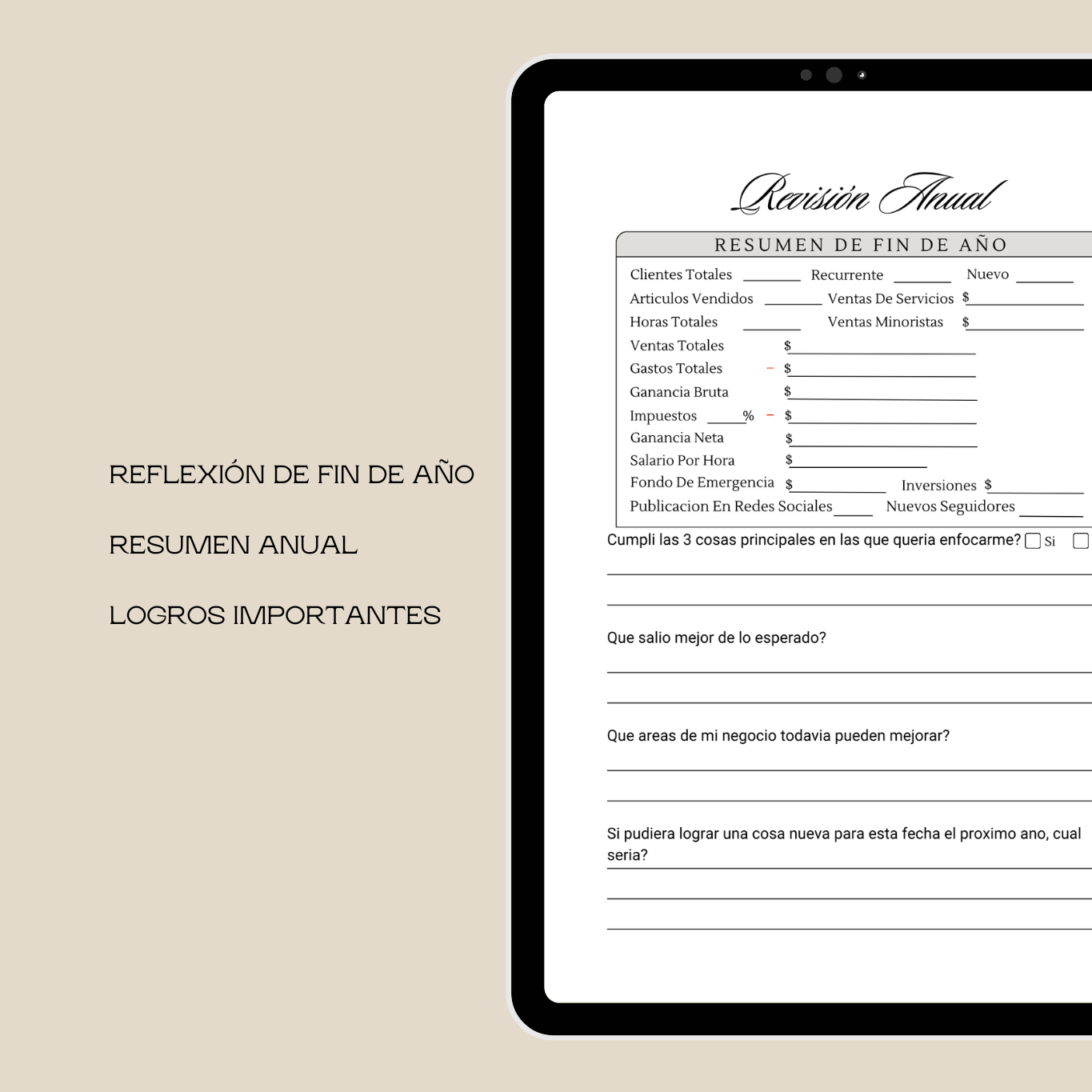 2026 Spanish Ledger - PDF Edition