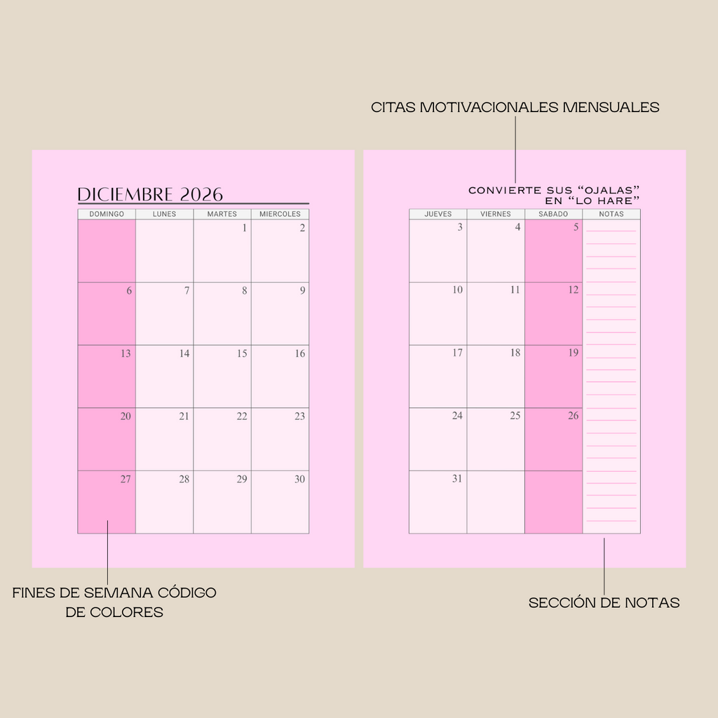 2026 Spanish Ledger - PDF Edition